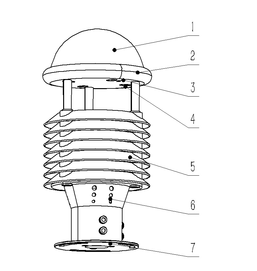 气象环境监测传感器结构图