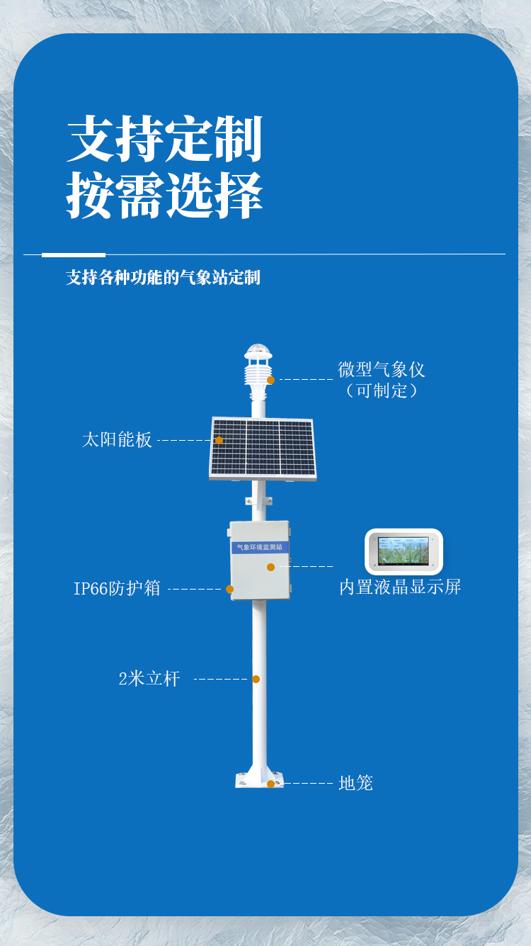 草原生态气象监测站产品结构图